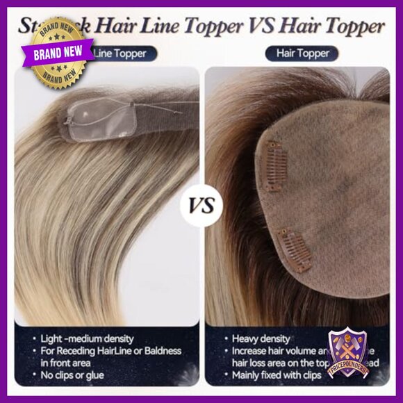 Real Human Hair Topper 12\